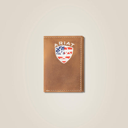 Flag Shield Trifold Wallet Ariat Men|Accessories