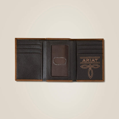 Flag Shield Trifold Wallet Ariat Men|Accessories