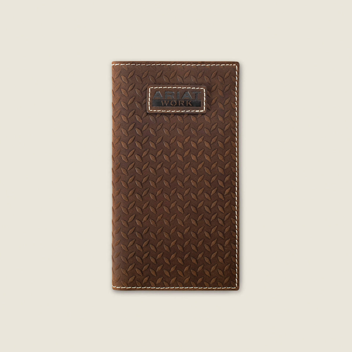 Diamond Plate Embossed Checkbook Wallet Ariat Men|Accessories