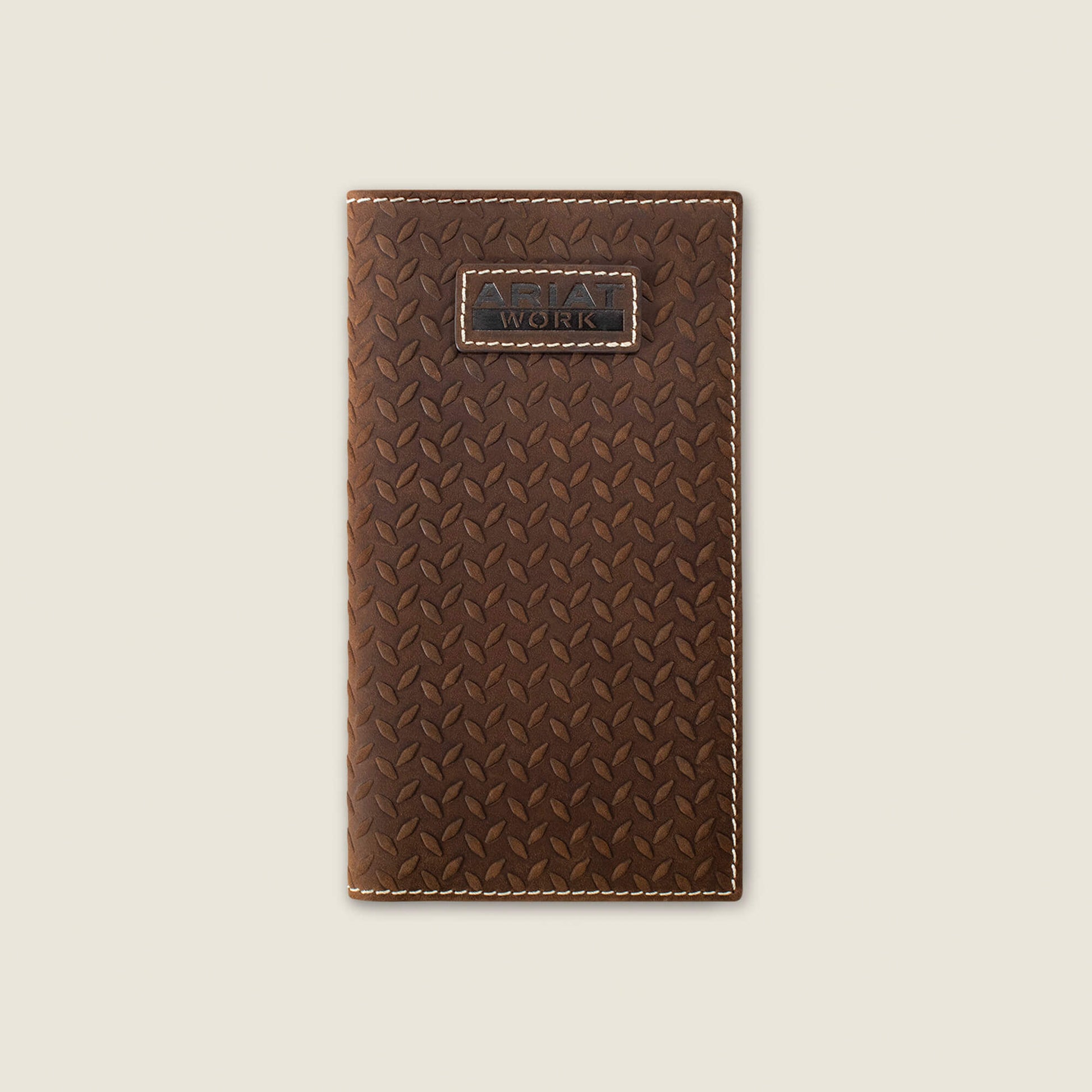 Diamond Plate Embossed Checkbook Wallet Ariat Men|Accessories