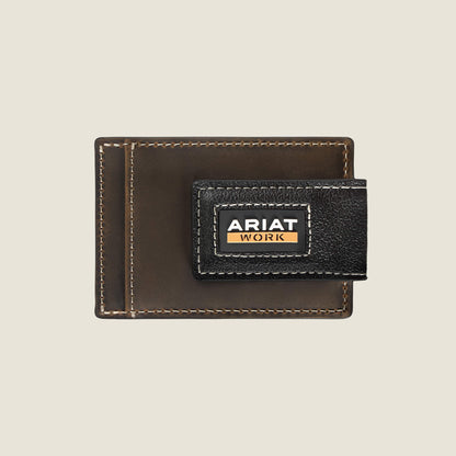 Work Leather Band Card Case Ariat Men|Accessories