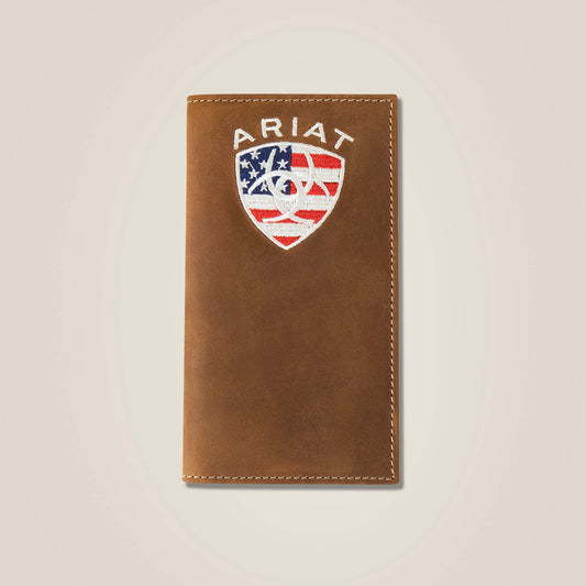 Flag Shield Rodeo Wallet Ariat Men|Accessories