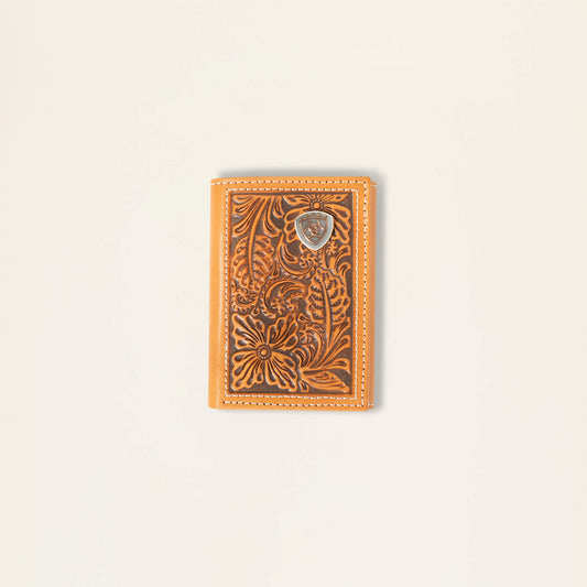 Southwest Emboss Trifold Wallet Ariat Men|Accessories