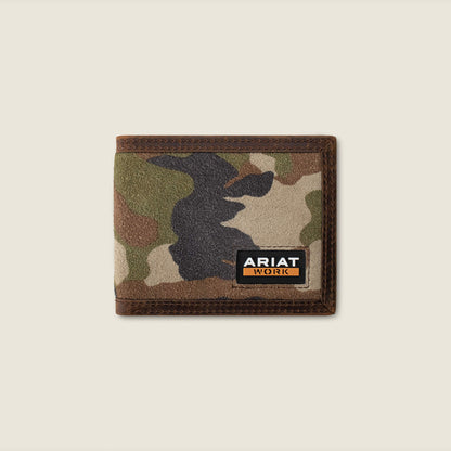 Camo Inlay Bifold Wallet Ariat Men|Accessories