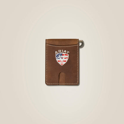 Flag Shield Clip Wallet Ariat Men|Accessories