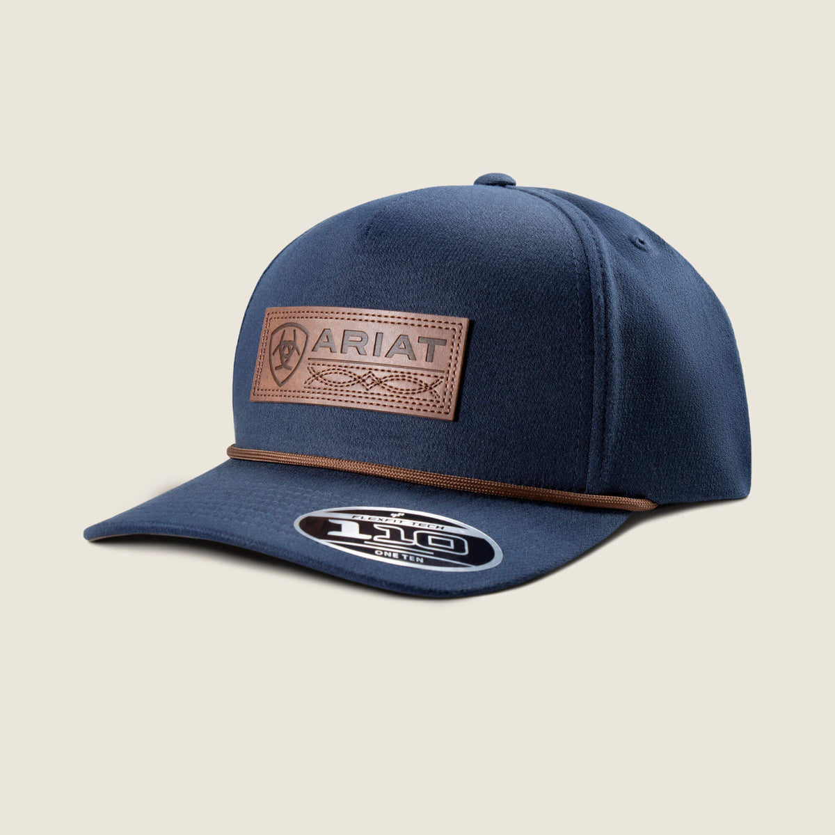 Boot Stitch Faux Leather Patch Cap Ariat Men|Accessories