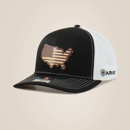 Usa flag patch logo cap Ariat Men|Accessories