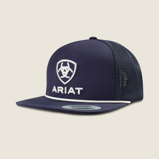 Raised Embroidery With Brim Rope Cap Ariat Men|Accessories