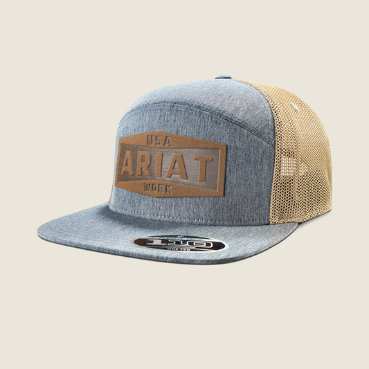 Ariat Work Leather Badge Snapback Cap Ariat Men|Accessories