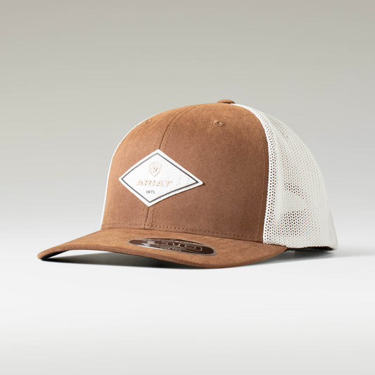 Diamond Leather Patch Cap Ariat Men|Accessories