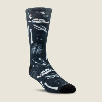 Southwest Rider Crew Sock 2 Pair Pack Ariat Men|Accessories