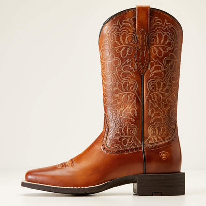 Round Up Remuda Wide Square Toe Western Boot Ariat Women