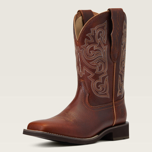 Delilah StretchFit Wide Square Toe Western Boot Ariat Women