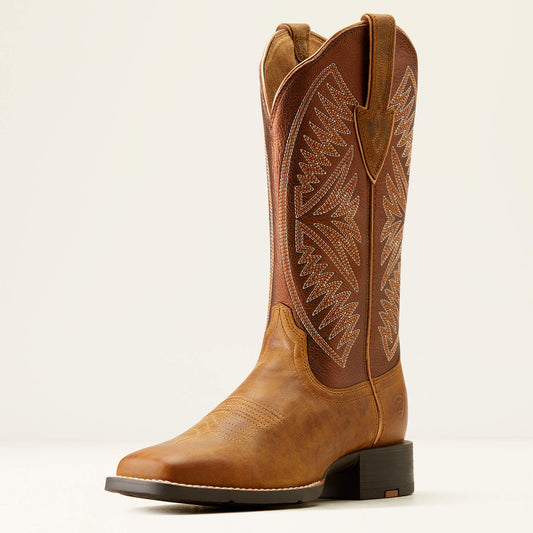 Round Up Ruidoso Wide Square Toe Western Boot Ariat Women|Kids