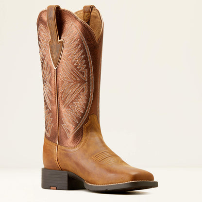 Round Up Ruidoso Wide Square Toe Western Boot Ariat Women|Kids