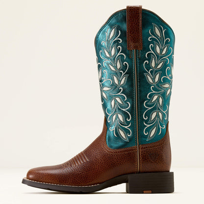 Round Up Holly Wide Square Toe Western Boot Ariat Women