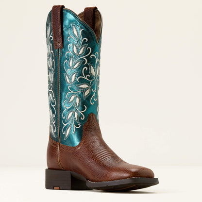 Round Up Holly Wide Square Toe Western Boot Ariat Women