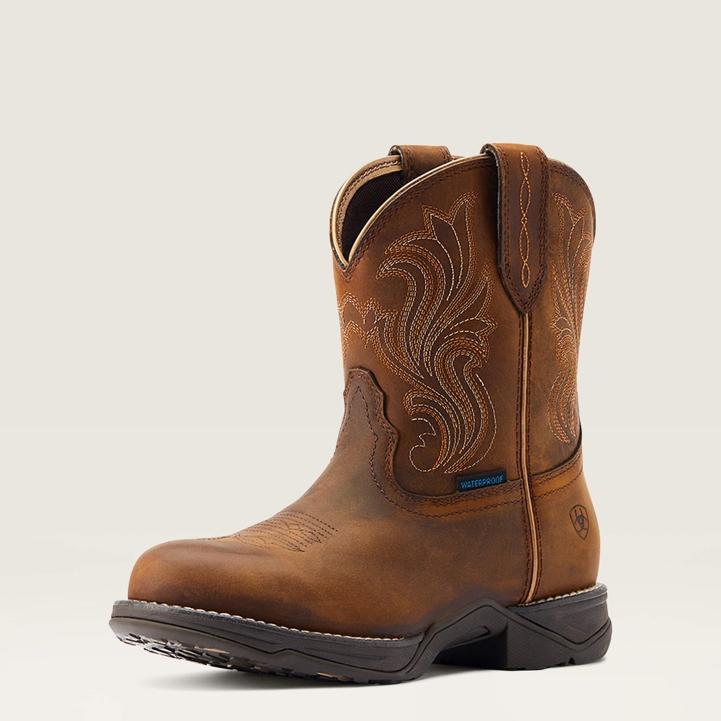 Anthem Round Toe Shortie Waterproof Western Boot Ariat Women