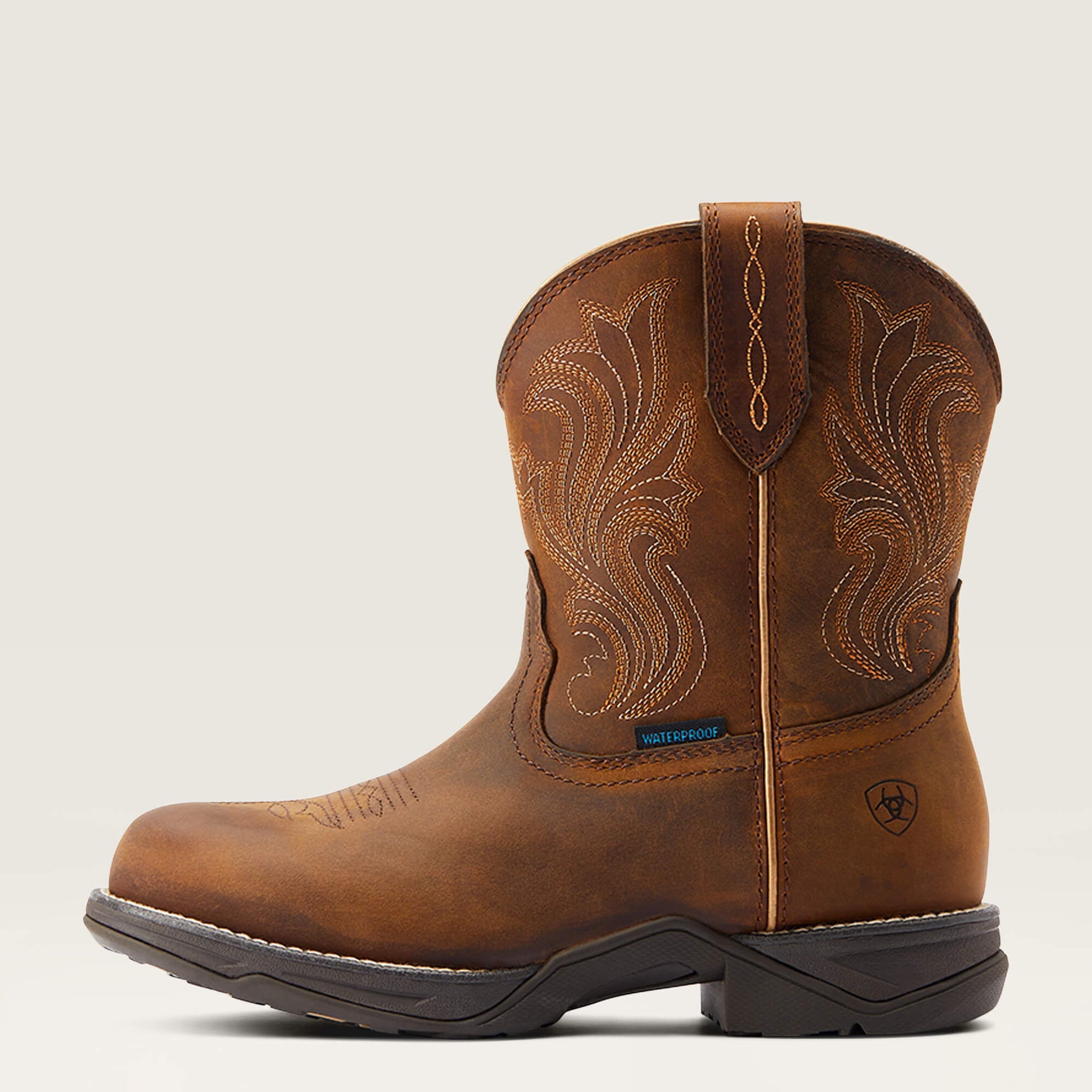 Anthem Round Toe Shortie Waterproof Western Boot Ariat Women
