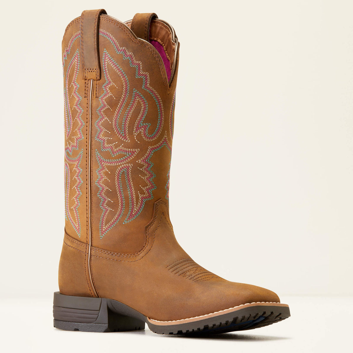 Hybrid Ranchwork Wide Square Toe Western Boot Ariat Women