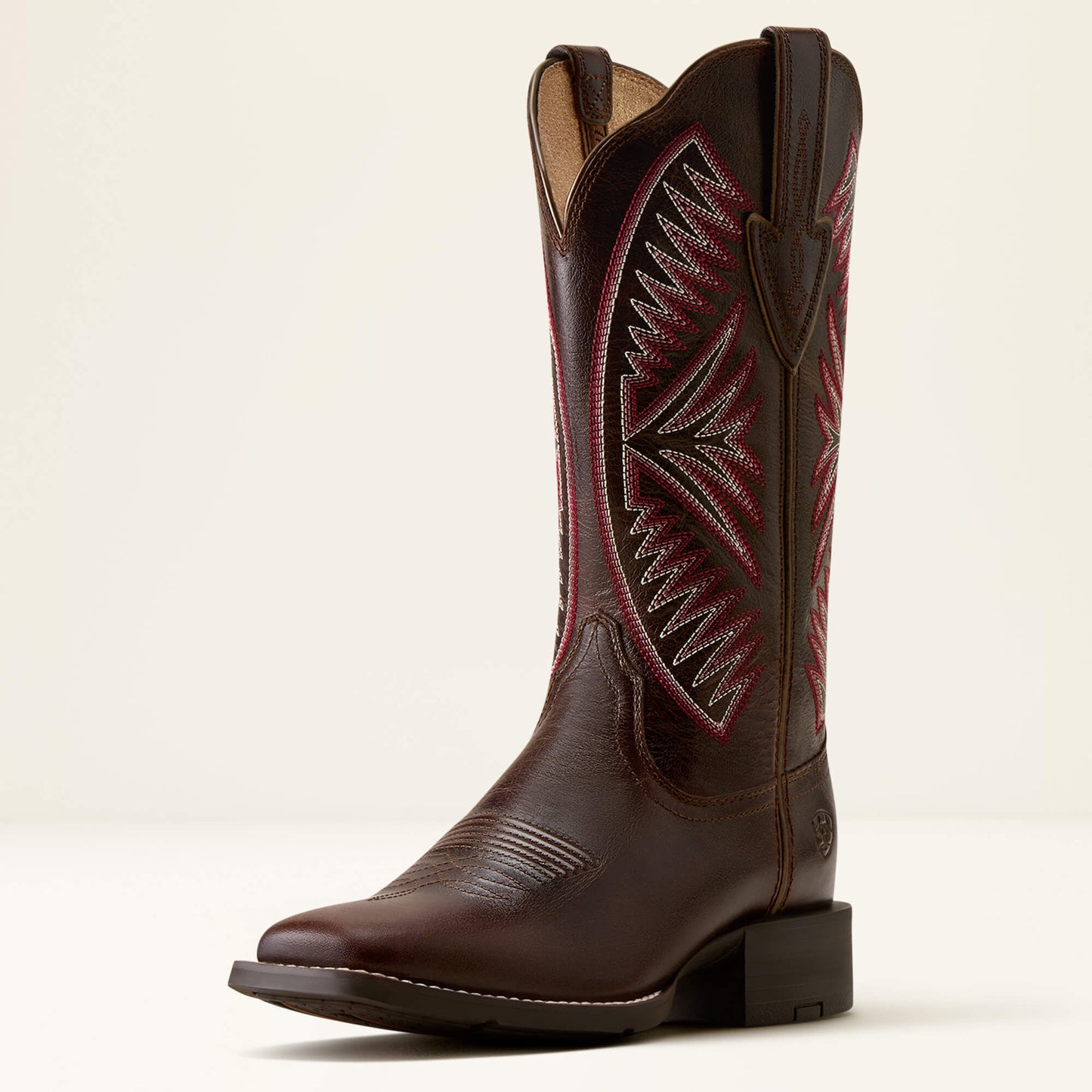 Round Up Ruidoso Wide Square Toe Western Boot Ariat Women