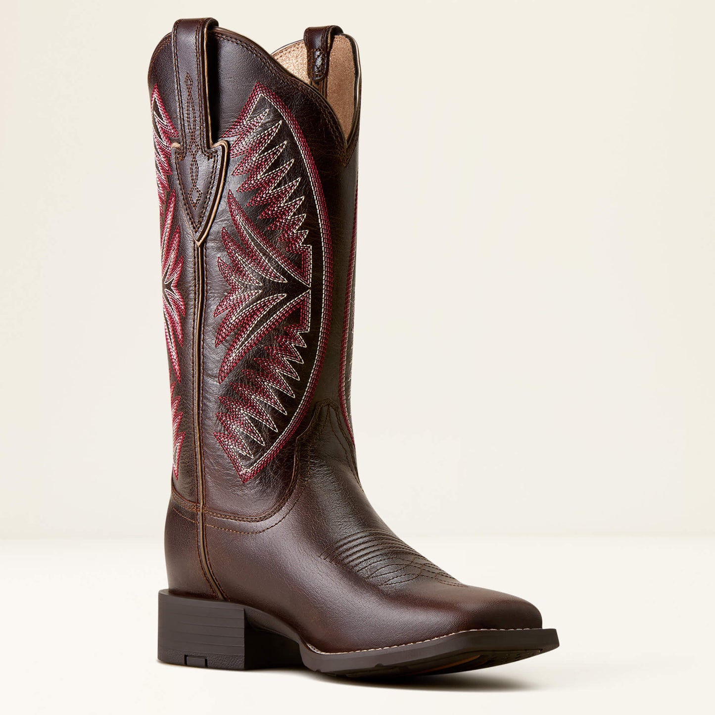 Round Up Ruidoso Wide Square Toe Western Boot Ariat Women