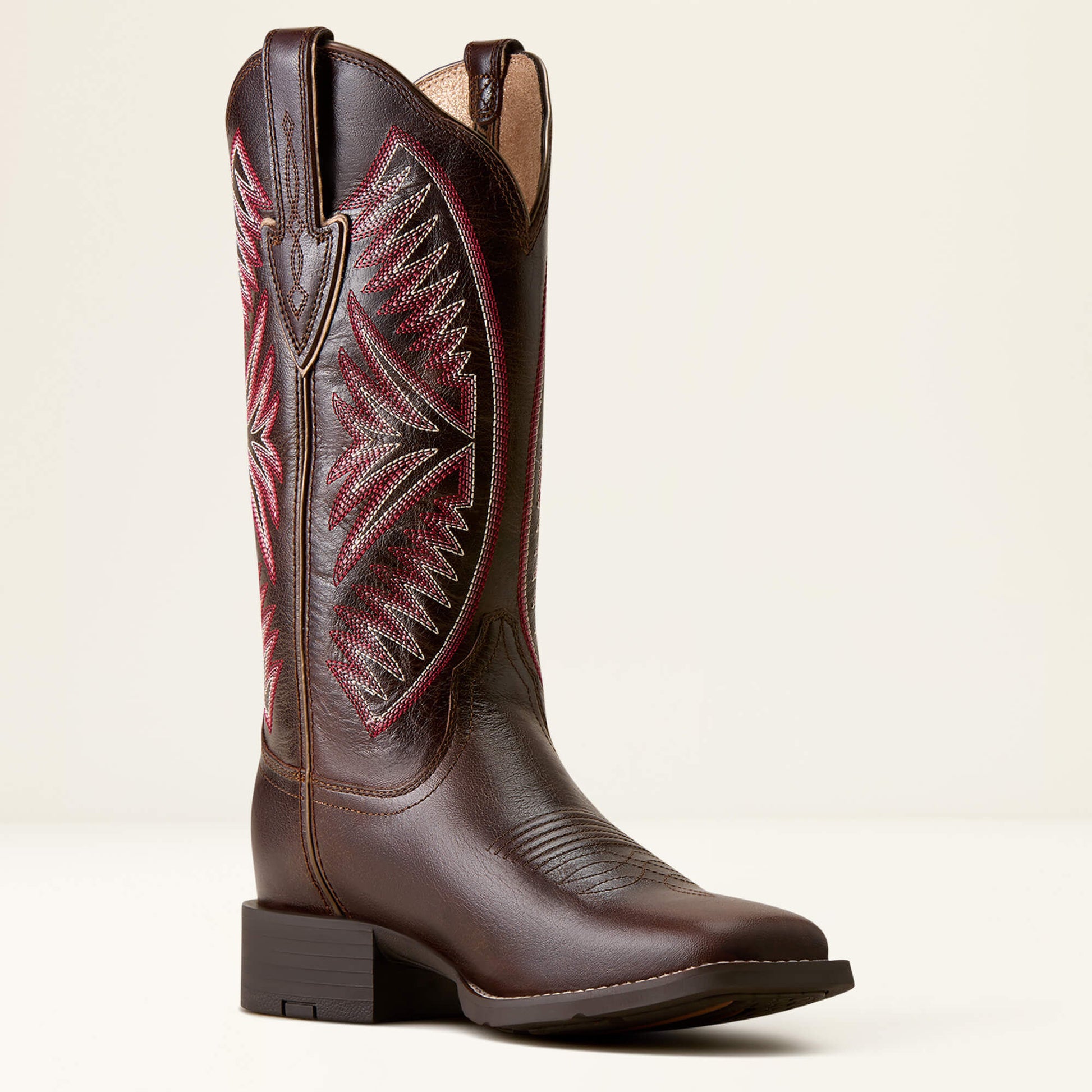 Round Up Ruidoso Wide Square Toe Western Boot Ariat Women