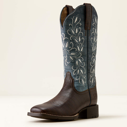 Round Up Holly Wide Square Toe Western Boot Ariat Women