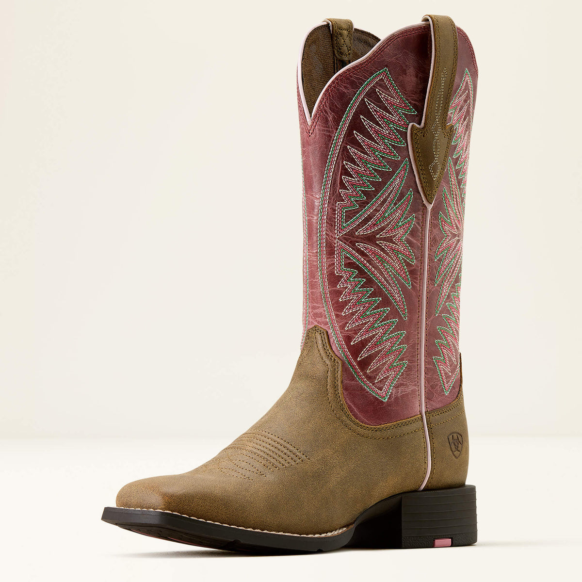 Round Up Ruidoso Wide Square Toe Western Boot Ariat Women