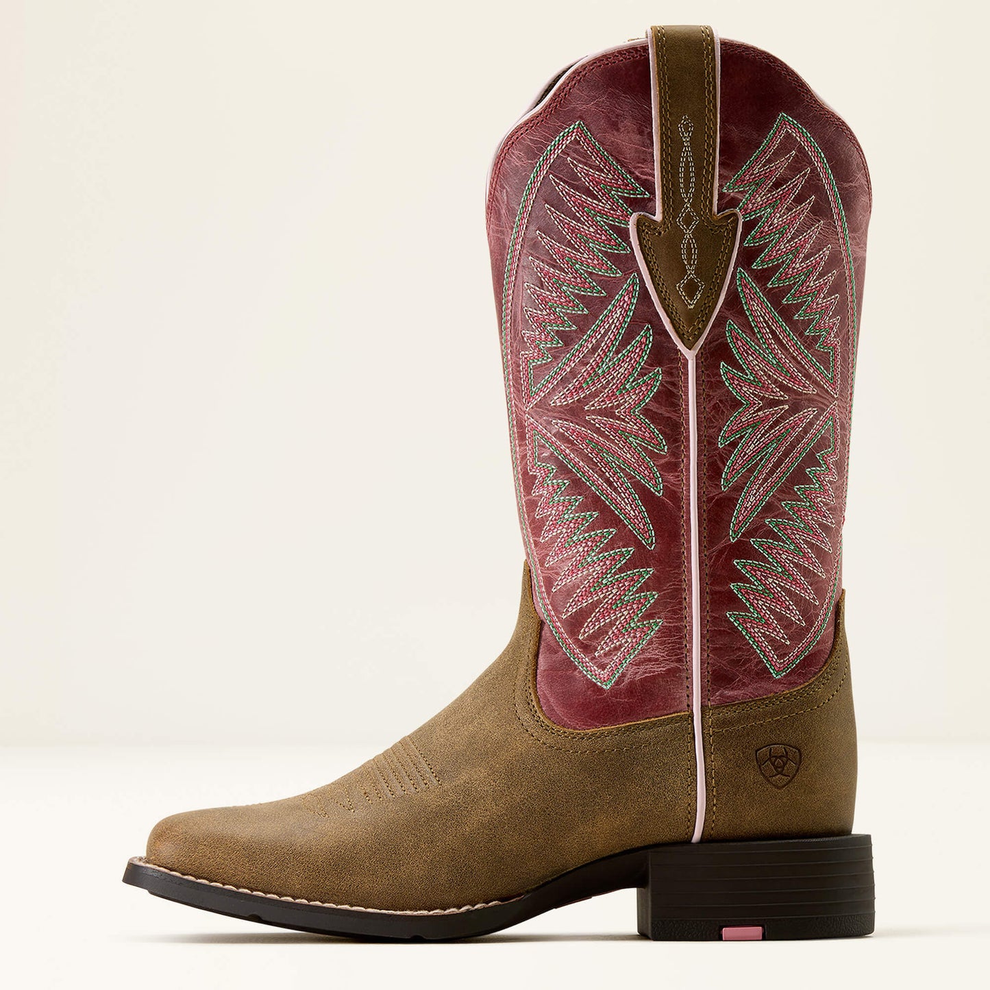 Round Up Ruidoso Wide Square Toe Western Boot Ariat Women