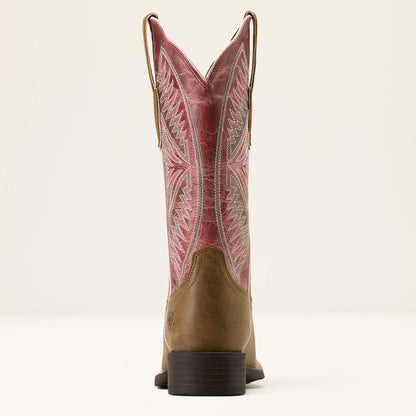 Round Up Ruidoso Wide Square Toe Western Boot Ariat Women