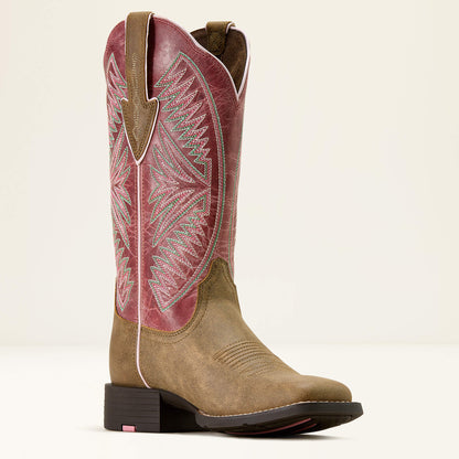 Round Up Ruidoso Wide Square Toe Western Boot Ariat Women