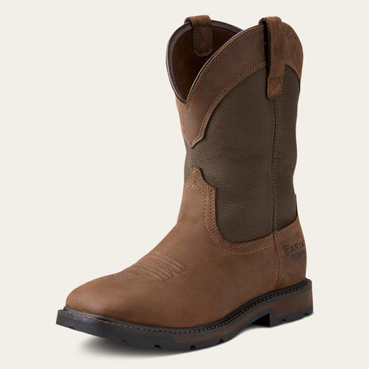 Groundbreaker Wide Square Toe Waterproof Steel Toe Work Boot Ariat Work