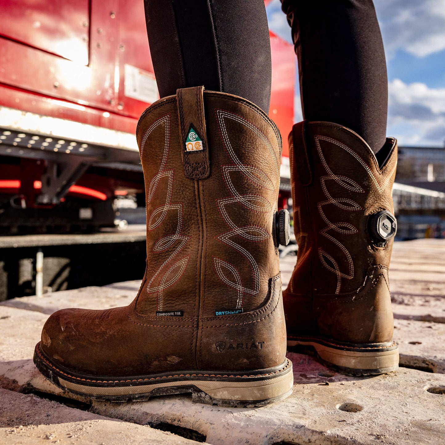 Riveter Pull-On BOA CSA Waterproof Composite Toe Work Boot Ariat Women|Work