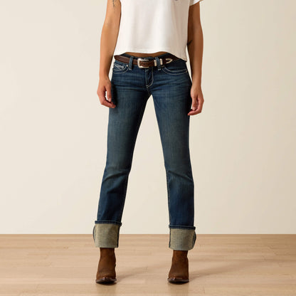 R.E.A.L. Mid Rise Stretch Icon Stackable Straight Leg Jean Ariat Women