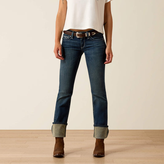 R.E.A.L. Mid Rise Stretch Icon Stackable Straight Leg Jean Ariat Women