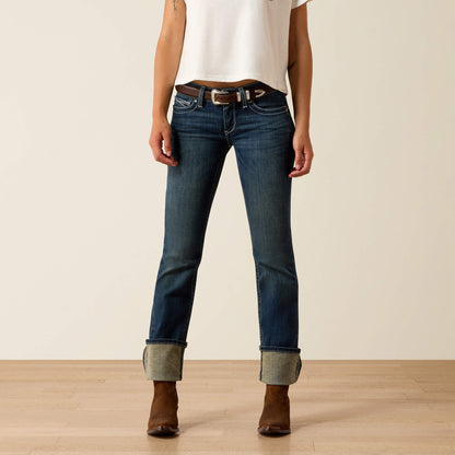 R.E.A.L. Mid Rise Stretch Icon Stackable Straight Leg Jean Ariat Women