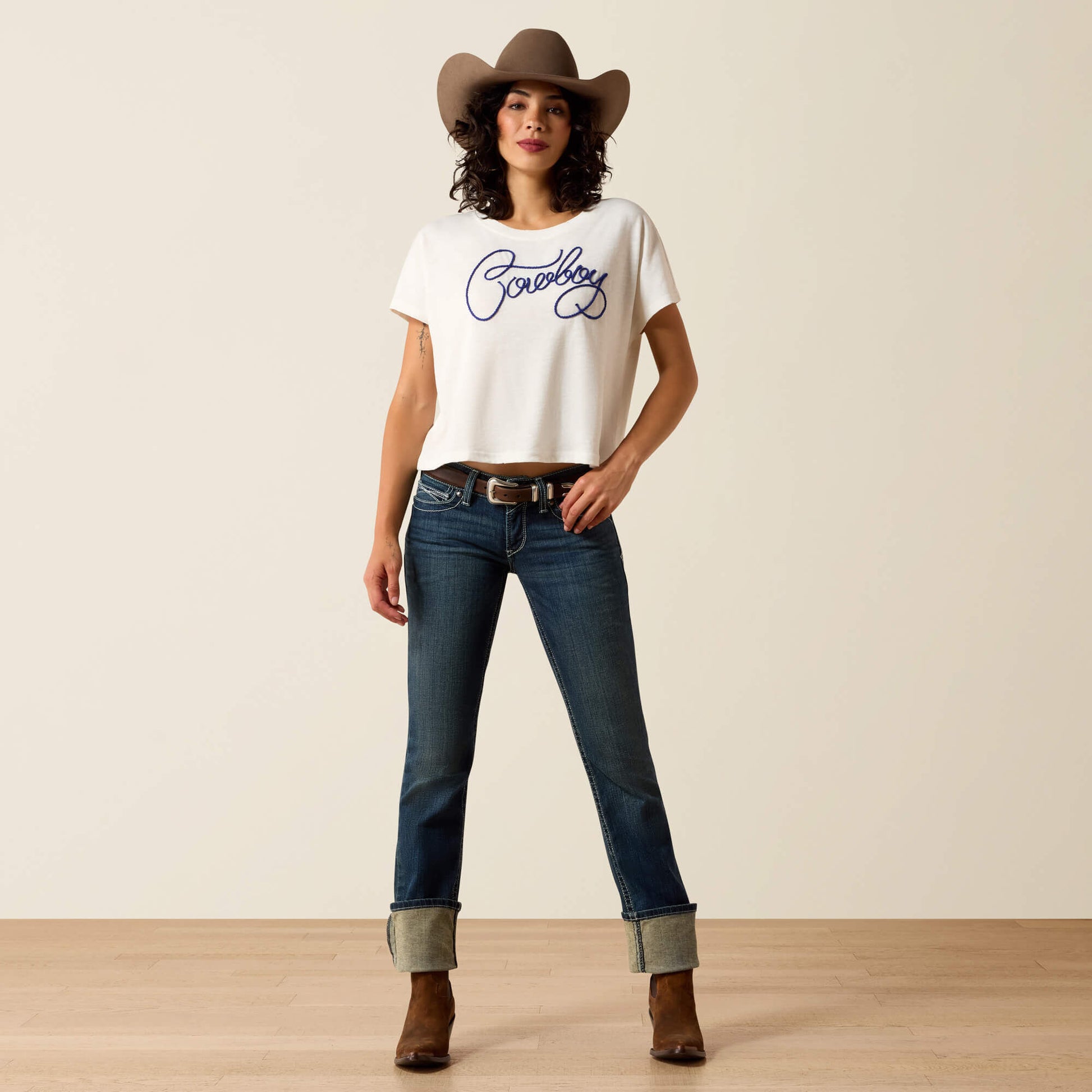 R.E.A.L. Mid Rise Stretch Icon Stackable Straight Leg Jean Ariat Women