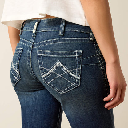 R.E.A.L. Mid Rise Stretch Icon Stackable Straight Leg Jean Ariat Women