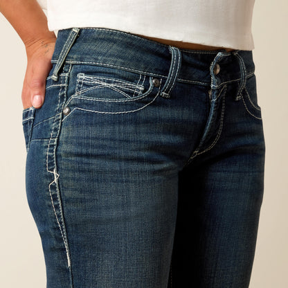 R.E.A.L. Mid Rise Stretch Icon Stackable Straight Leg Jean Ariat Women