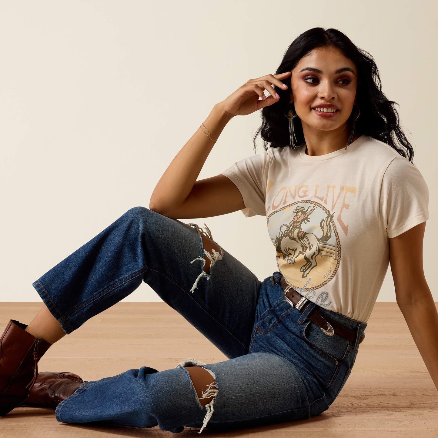 Ultra High Rise Relaxed Tomboy Straight Leg Jeans Ariat Women