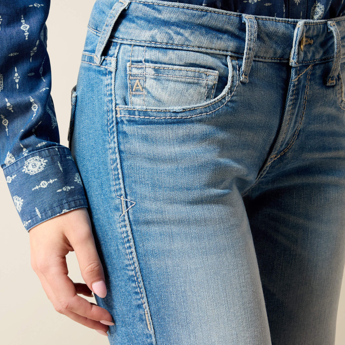 Mid Rise Clara Trouser Jeans Ariat Women