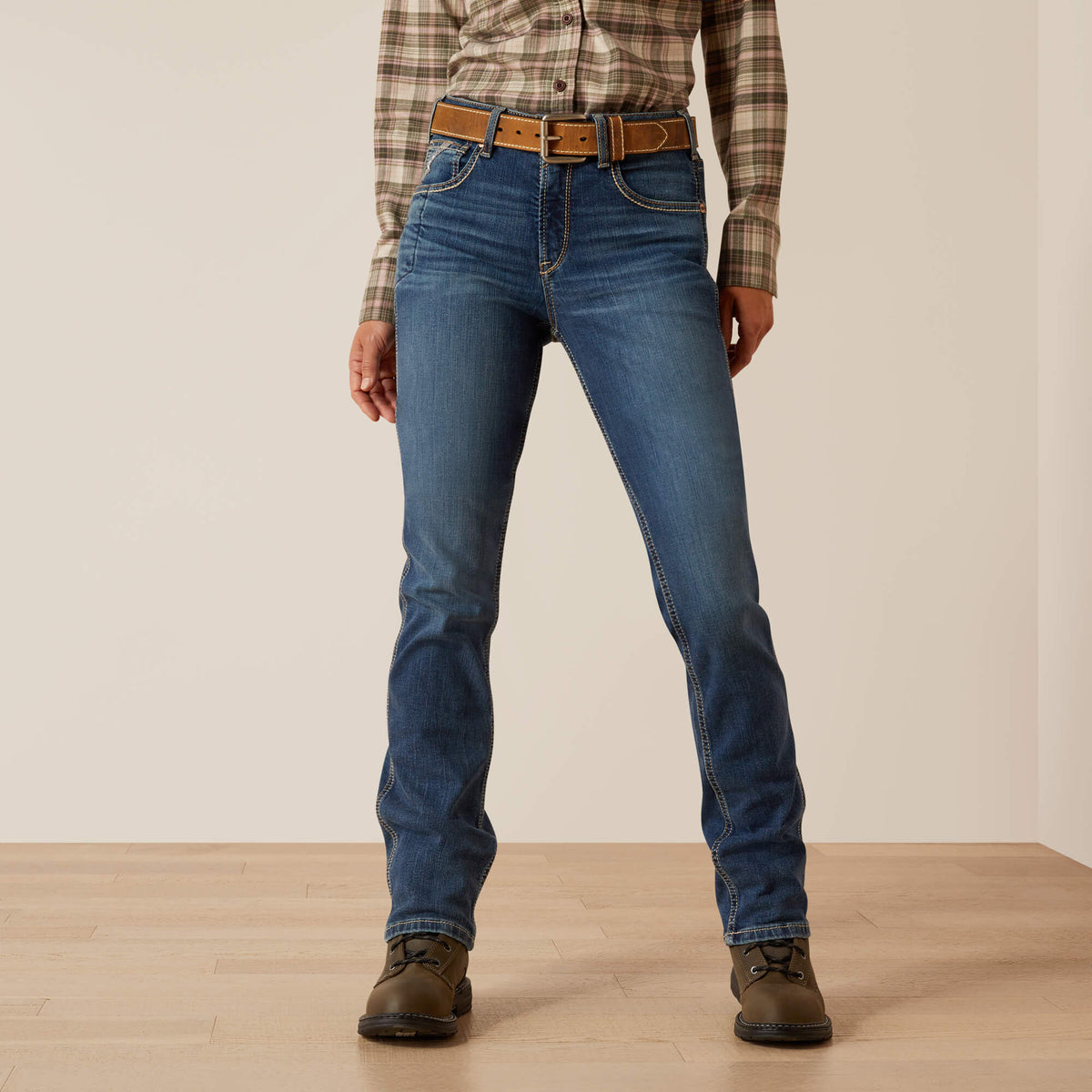Rebar High Rise Riveter DuraStretch Straight Leg Jeans Ariat Women|Work