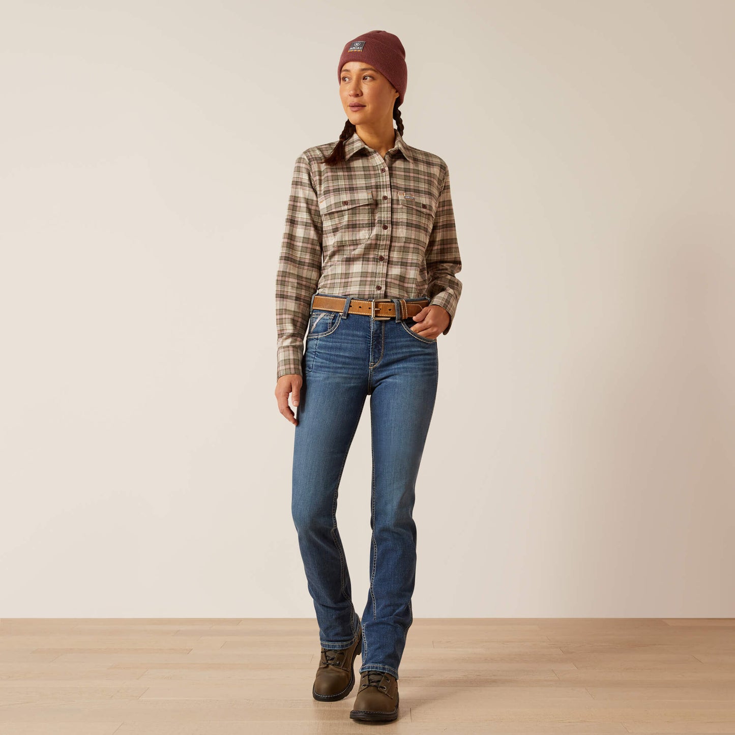 Rebar High Rise Riveter DuraStretch Straight Leg Jeans Ariat Women|Work