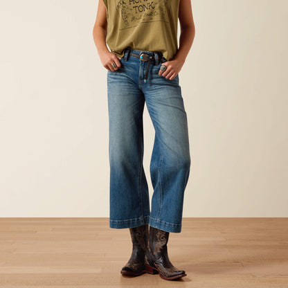 Perfect Rise Jazmine Wide Leg Crop Jeans Ariat Women