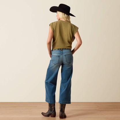 Perfect Rise Jazmine Wide Leg Crop Jeans Ariat Women