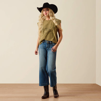 Perfect Rise Jazmine Wide Leg Crop Jeans Ariat Women