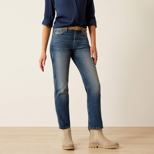 High Rise Bridle Slim Straight Leg Jeans Ariat Women|Sale
