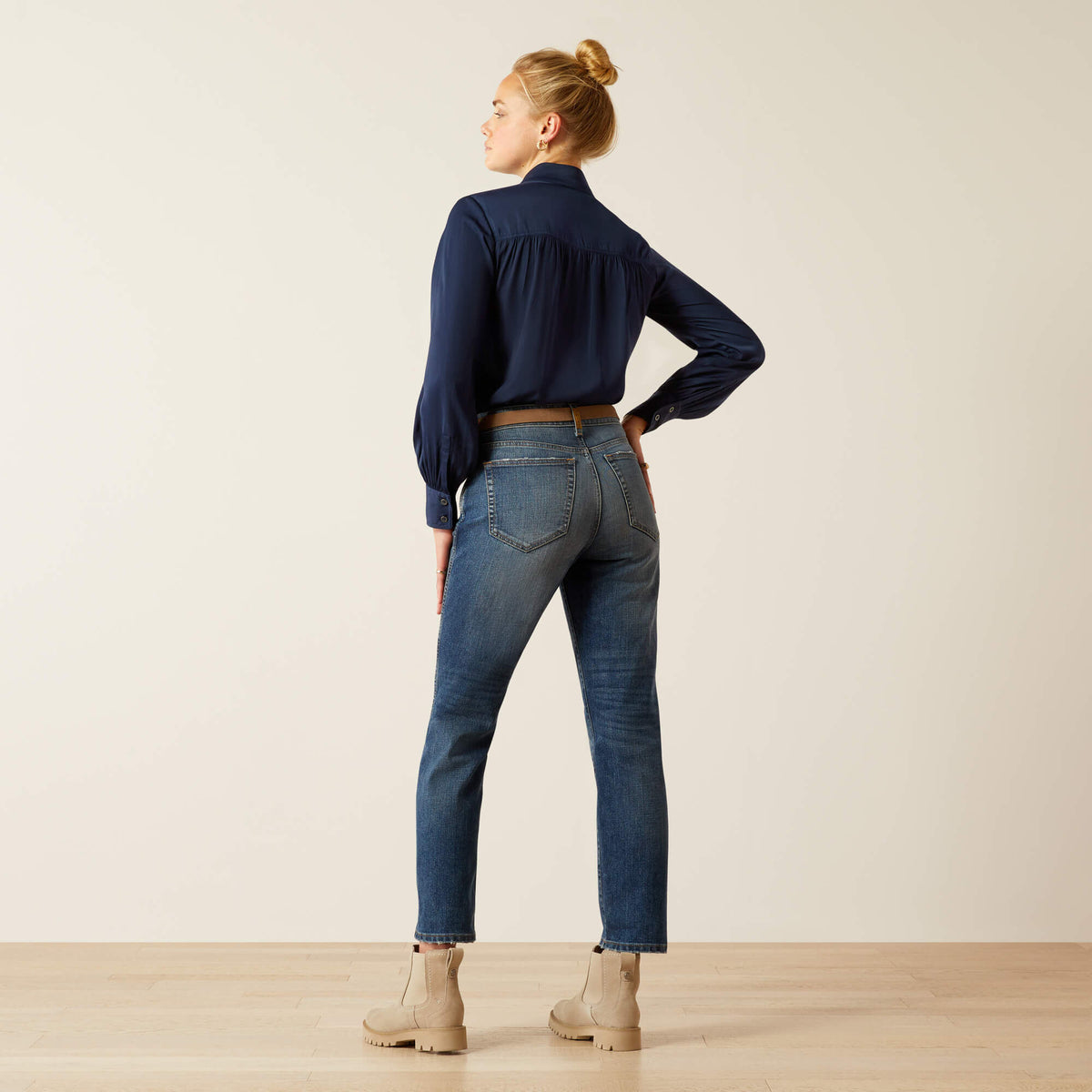 High Rise Bridle Slim Straight Leg Jeans Ariat Women|Sale
