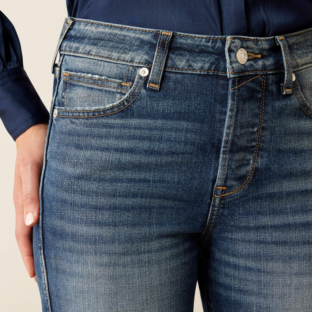 High Rise Bridle Slim Straight Leg Jeans Ariat Women|Sale
